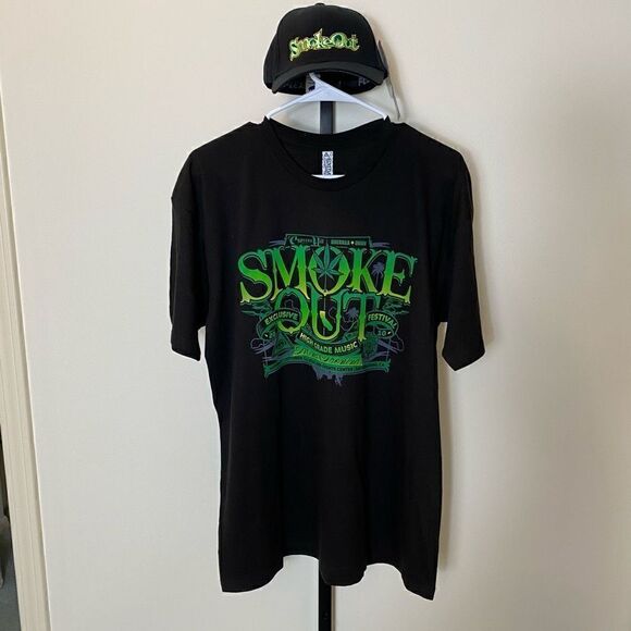 Alstyle Apparel & Activewear Men's Dead Stock Smoke Out 2010 T-shirt & Fitted Ha - Picture 1 of 13